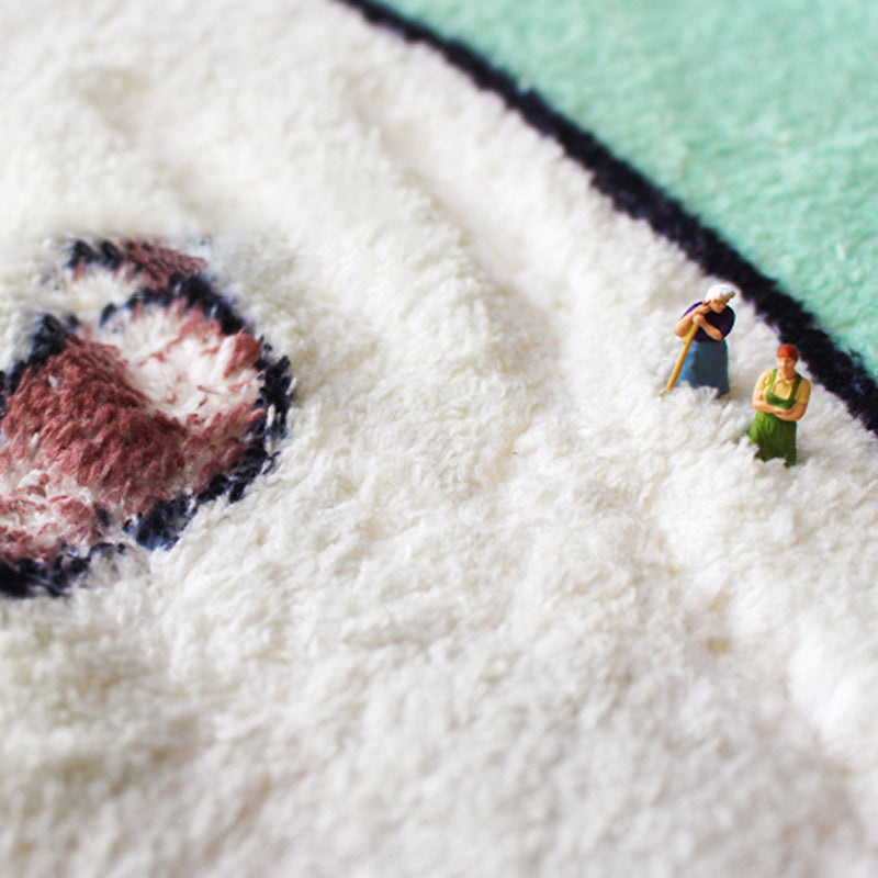 Dark Brown Modern Carpet Polyester Color Lump Carpet Washable Carpet for Drawing Room