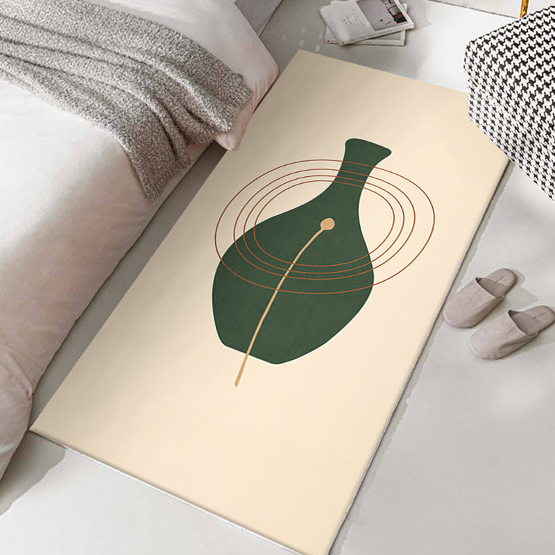 Dark Brown Modern Carpet Polyester Color Lump Carpet Washable Carpet for Drawing Room