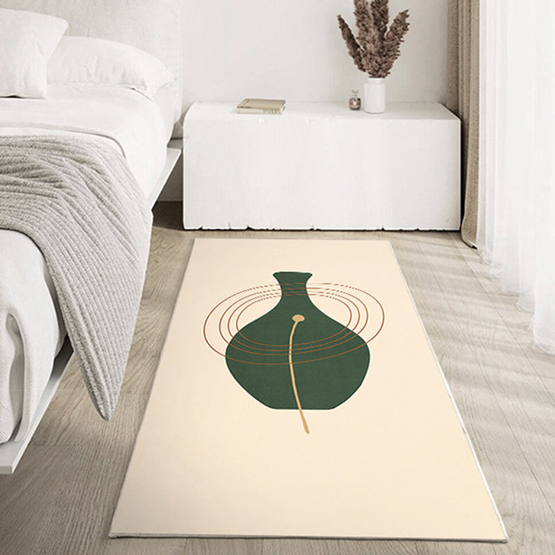 Dark Brown Modern Carpet Polyester Color Lump Carpet Washable Carpet for Drawing Room