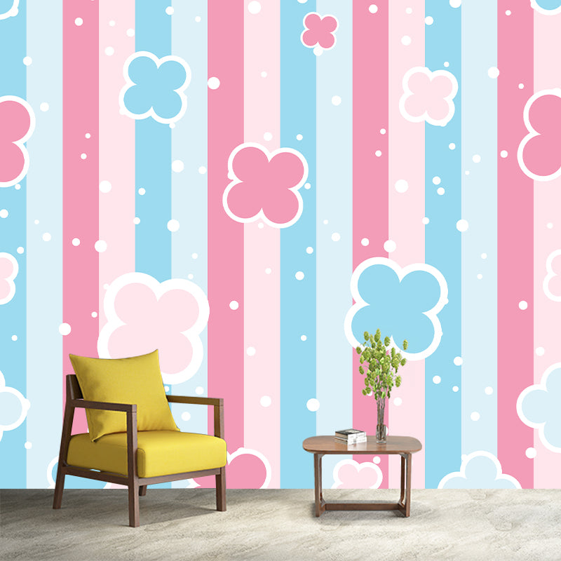 Geometric Pattern Mural Wallpaper Environment Friendly Living Room Wall Mural