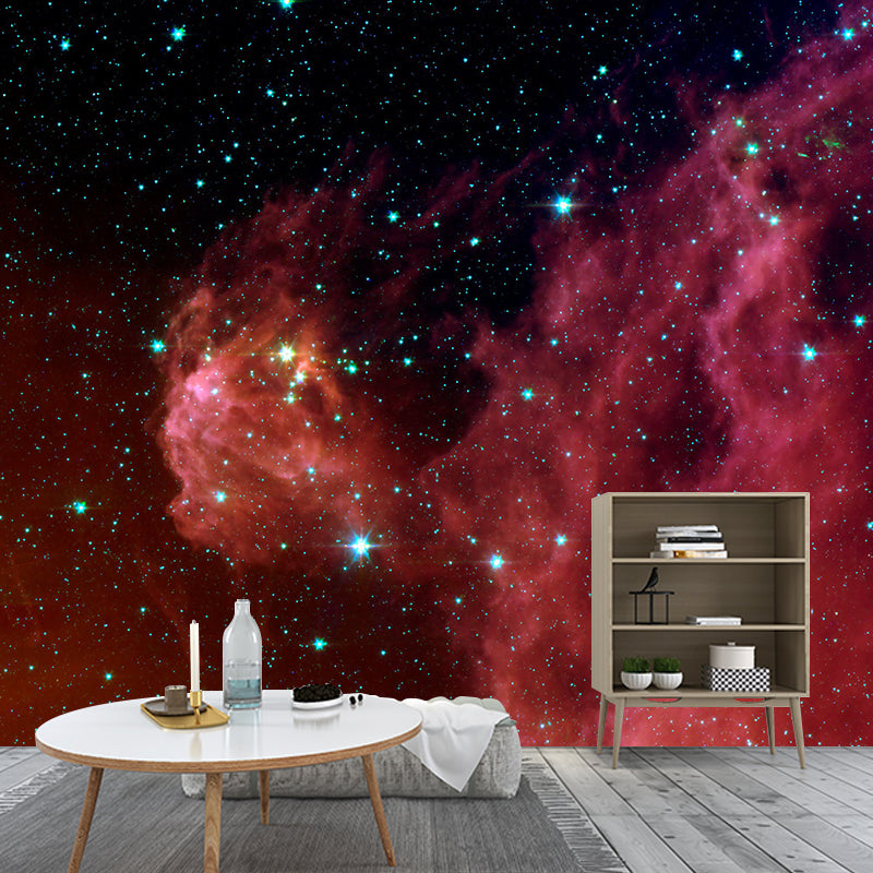 Photography Stain Resistant Mural Wallpaper Starry Sky Living Room Wall Mural