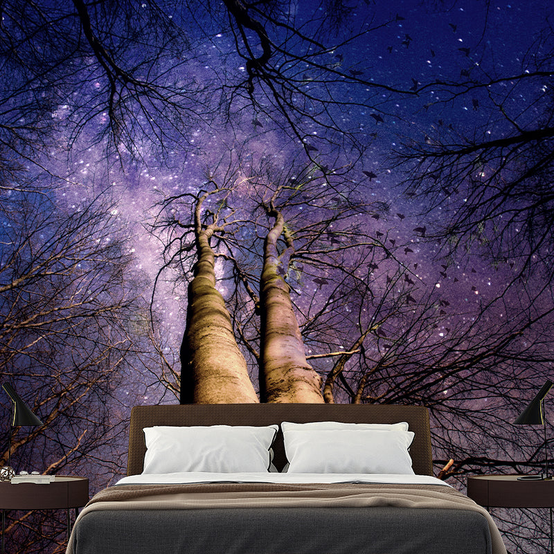 Beautiful Photography Mural Wallpaper Starry Sky Indoor Wall Mural