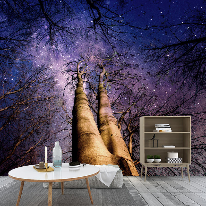 Beautiful Photography Mural Wallpaper Starry Sky Indoor Wall Mural