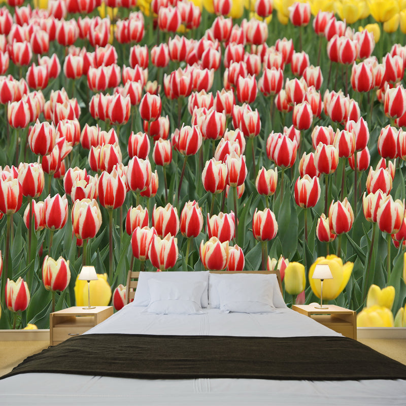 Photography Flower Field Mural Mildew Resistant Wallpaper Living Room Wall Mural