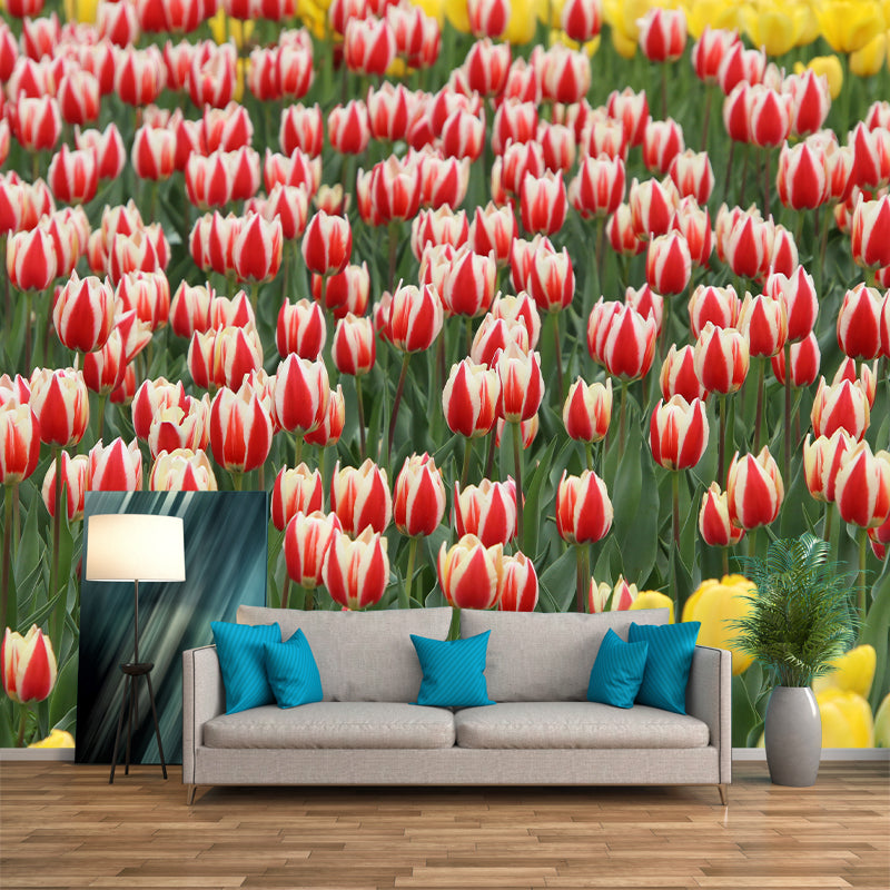 Photography Flower Field Mural Mildew Resistant Wallpaper Living Room Wall Mural