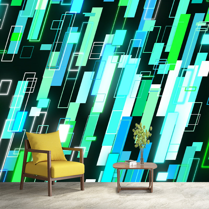 Modern Style Illustration Wall Mural Wallpaper Geometric Pattern Bedroom Wall Mural