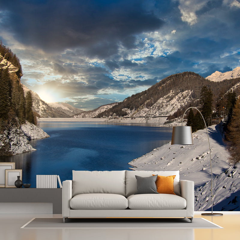 Scenery Mildew Resistant Wallpaper Photography Environmental Sleeping Room Wall Mural