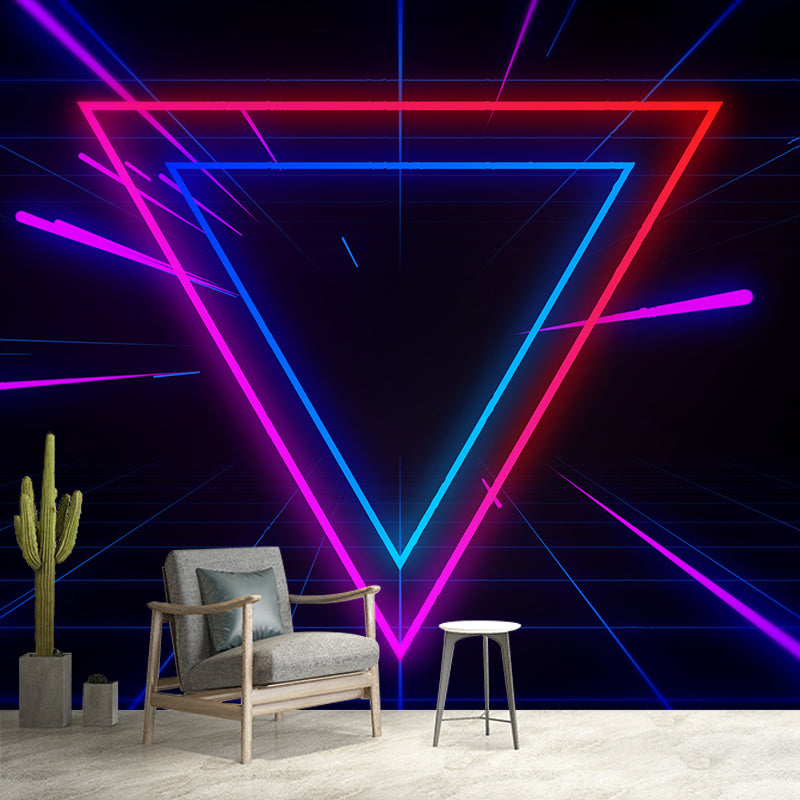 Environment Friendly Wall Mural Wallpaper Abstract Geometry Sitting Room Wall Mural