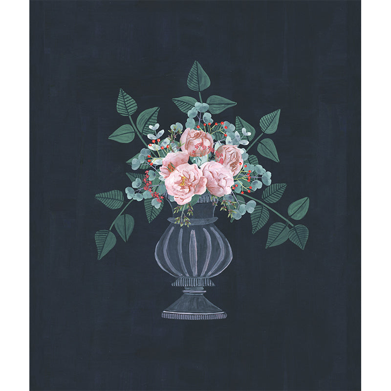 Plant Resistant Mural Wallpaper Environment Friendly Sleeping Room Wall Mural