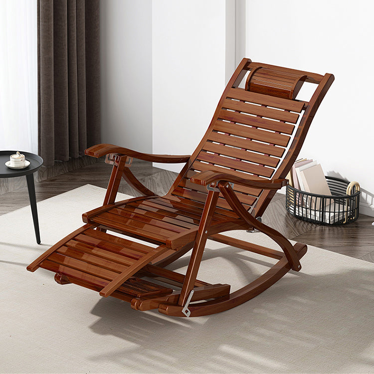 Modern Glider Chair Solid Wood Rocking Chair for Living Room