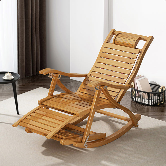 Modern Glider Chair Solid Wood Rocking Chair for Living Room