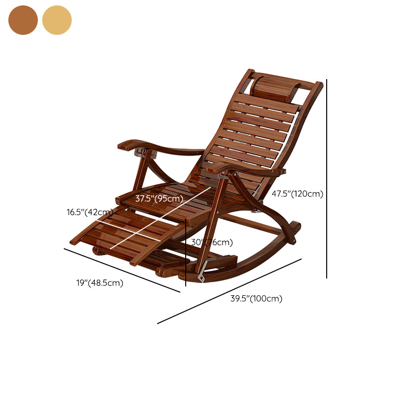 Modern Glider Chair Solid Wood Rocking Chair for Living Room