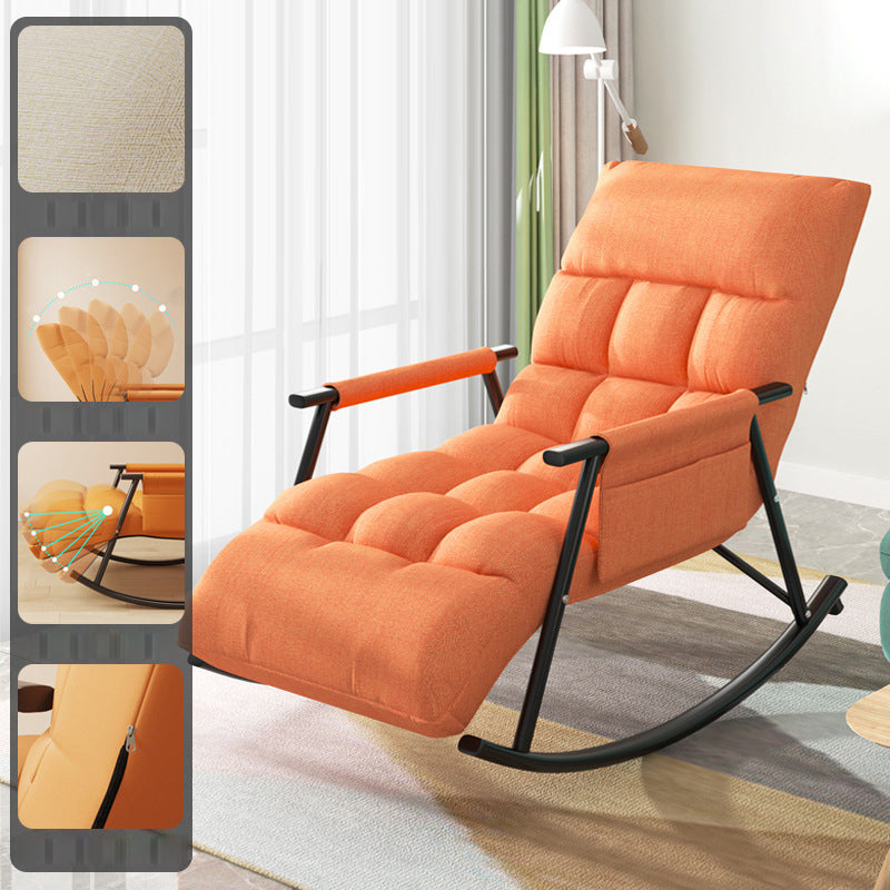 Modern Style Sofa Rocking Chair Single Indoor Rocking Chair with Cushion