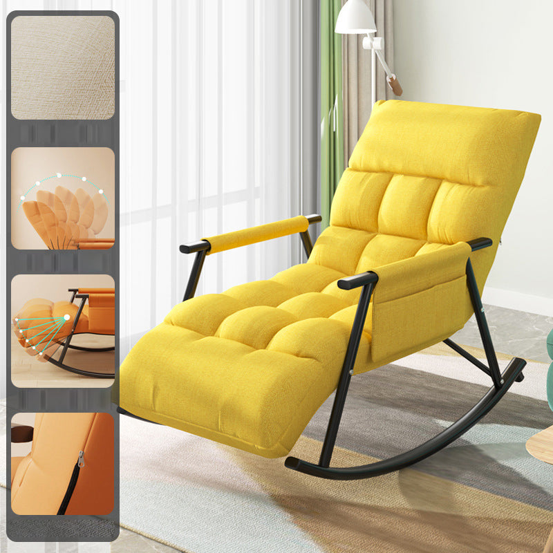 Modern Style Sofa Rocking Chair Single Indoor Rocking Chair with Cushion