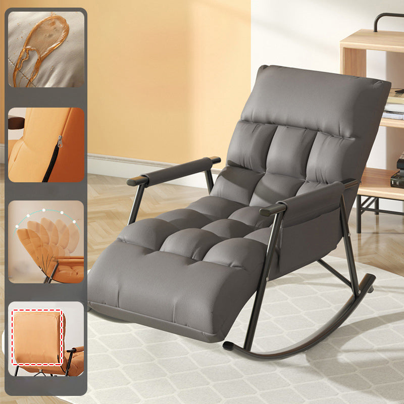 Modern Style Sofa Rocking Chair Single Indoor Rocking Chair with Cushion