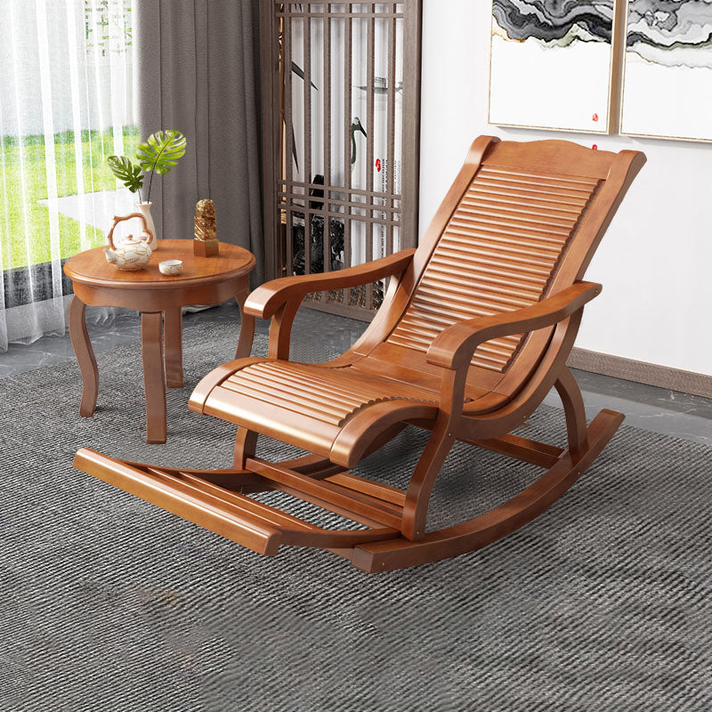 Modern Solid Wood Rocker Chair Spindle Rocker Chair for Living Room