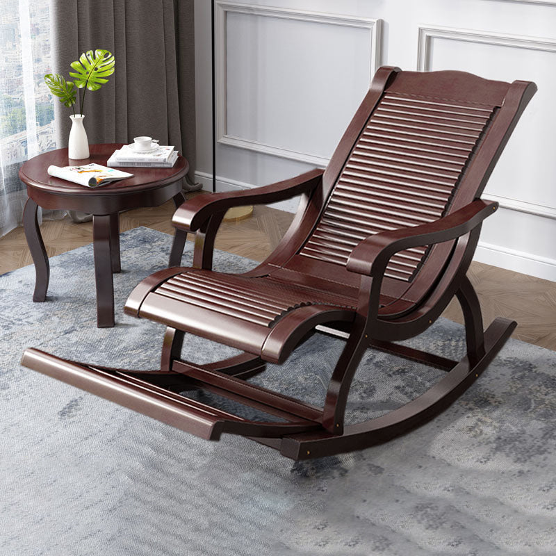 Modern Solid Wood Rocker Chair Spindle Rocker Chair for Living Room