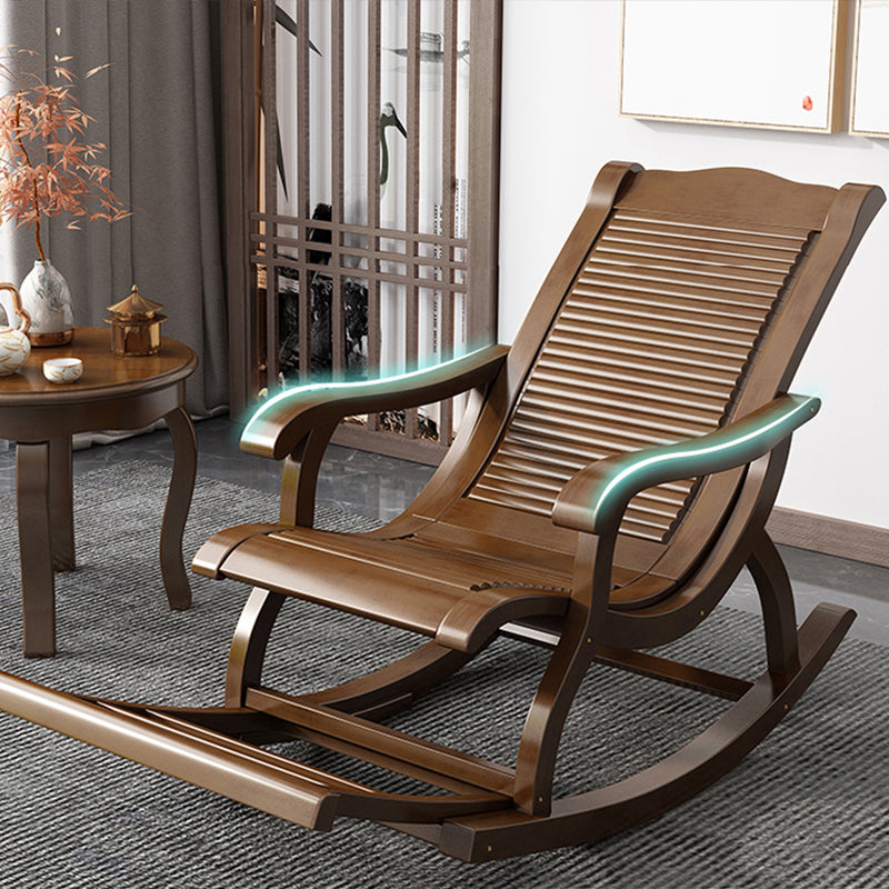 Modern Solid Wood Rocker Chair Spindle Rocker Chair for Living Room