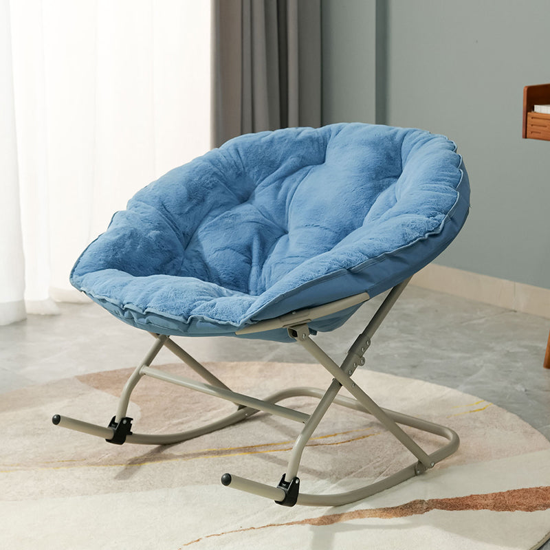 Contemporary Indoor Rocking Chair Nursery Rocking Chair for Living Room with Ottoman