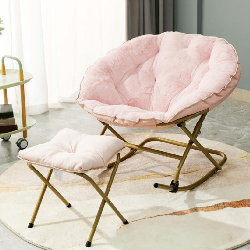 Contemporary Indoor Rocking Chair Nursery Rocking Chair for Living Room with Ottoman