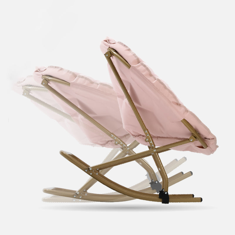 Contemporary Indoor Rocking Chair Nursery Rocking Chair for Living Room with Ottoman