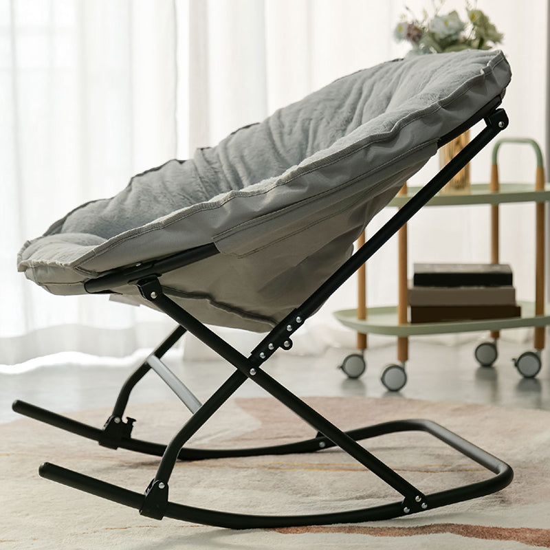 Contemporary Indoor Rocking Chair Nursery Rocking Chair for Living Room with Ottoman