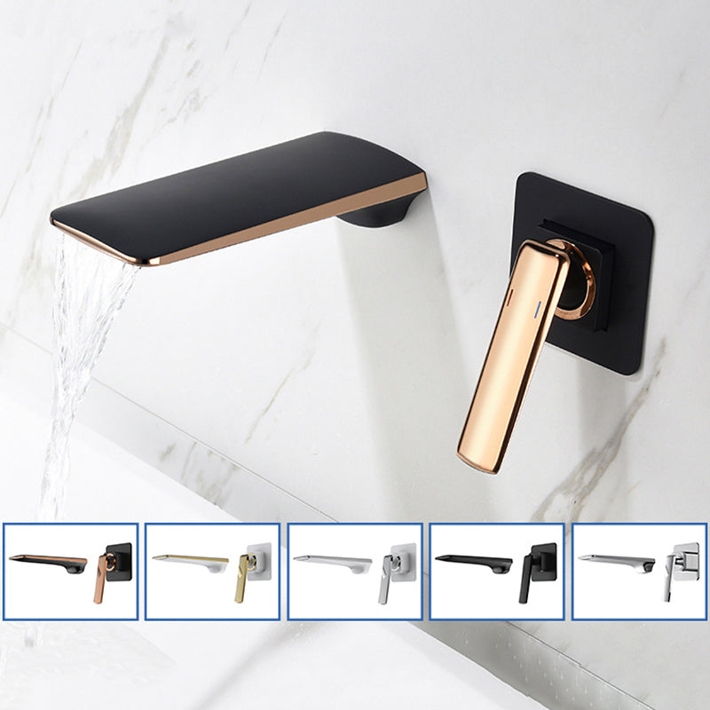 Wall Mounted Bathroom Faucets Glam Style Lever Handles Faucets