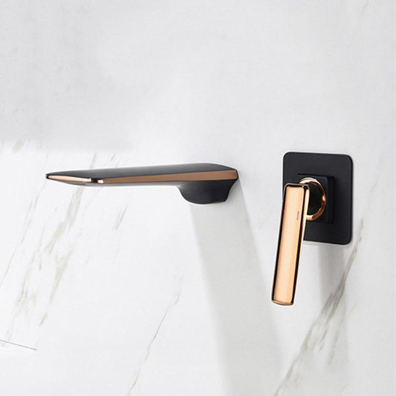 Wall Mounted Bathroom Faucets Glam Style Lever Handles Faucets