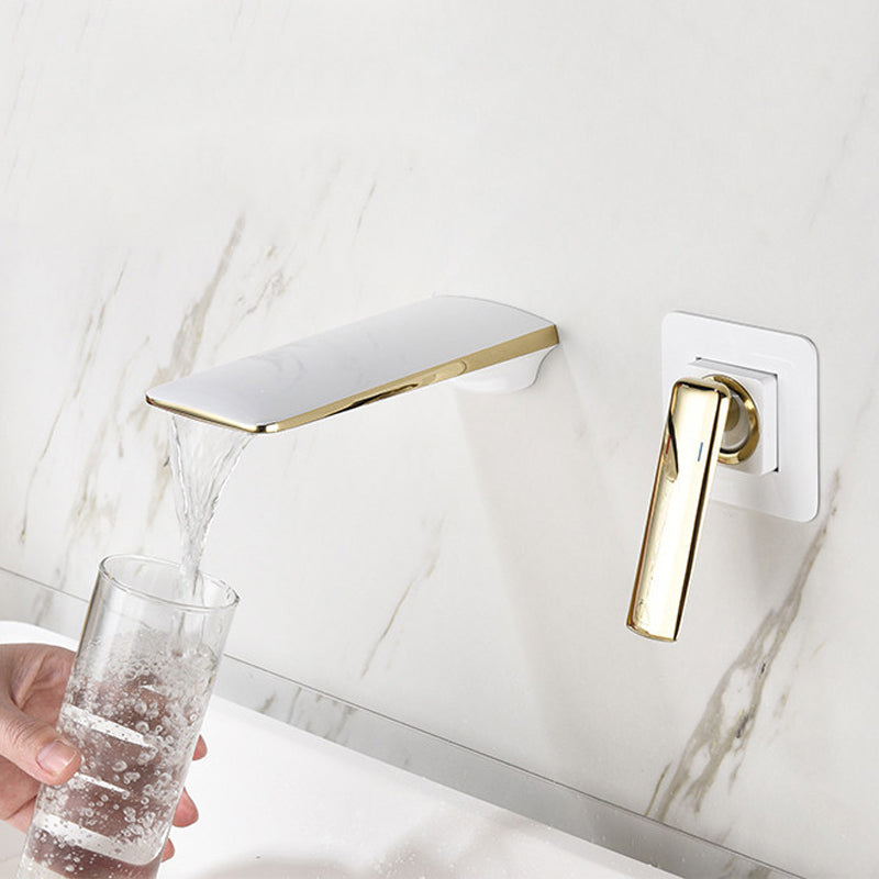 Wall Mounted Bathroom Faucets Glam Style Lever Handles Faucets