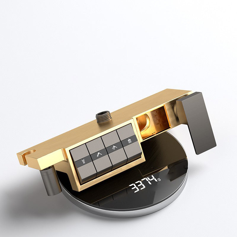 Modern Adjustable Spray Pattern Water Flow Shower Faucet Shower Hose Shower System on Wall