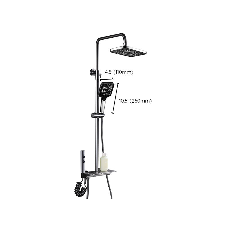 Adjustable Spray Pattern Shower Combo Stainless Steel Shower Faucet Arm Shower Head