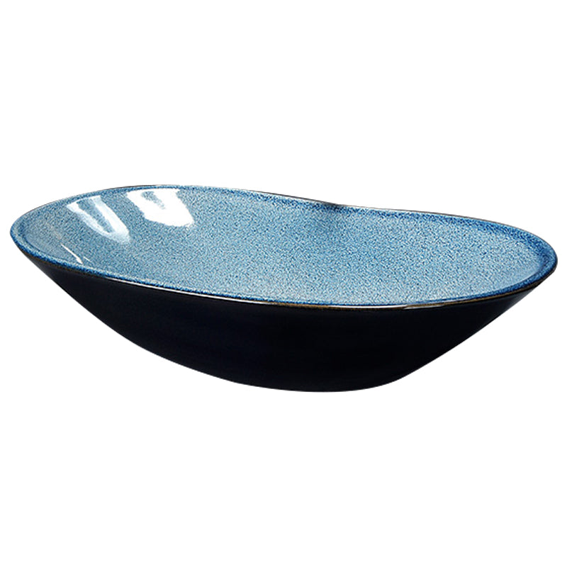 Traditional Vessel Bathroom Sink Oval Porcelain with Overflow and Drain Assembly Vessel