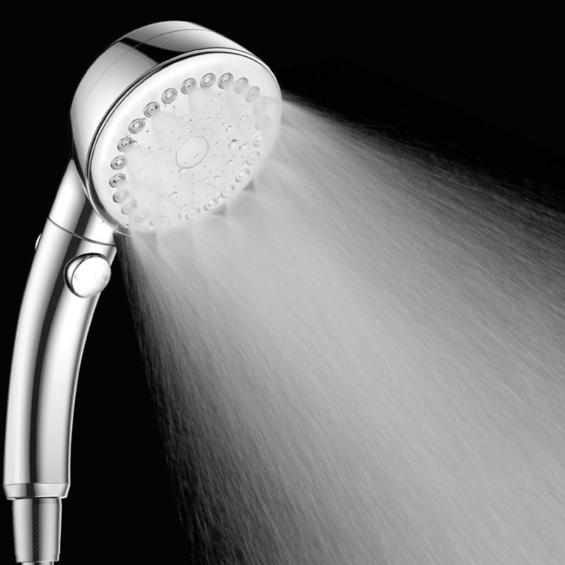 Modern Plastic Shower Head Bathroom Shower Head with Adjustable Spray Pattern