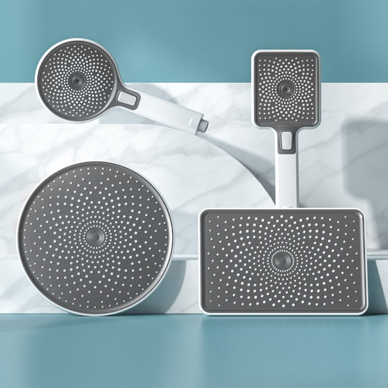 Contemporary Shower Head Color Block Square and Round Handheld Shower Head
