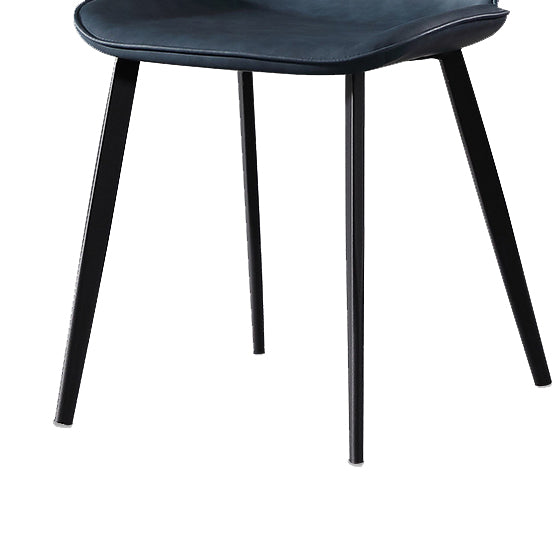 Contemporary Kitchen Dining Side Chair Wingback Armless Chair