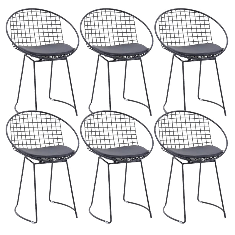 Metal Kitchen Dining Arm Chairs Glam Upholstered Dining Chairs