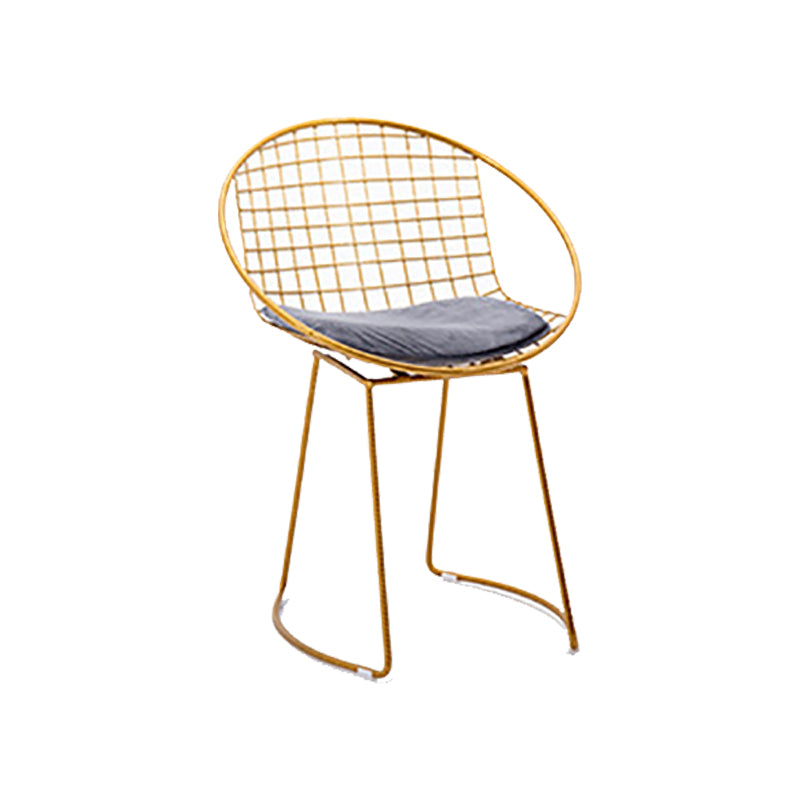 Metal Kitchen Dining Arm Chairs Glam Upholstered Dining Chairs