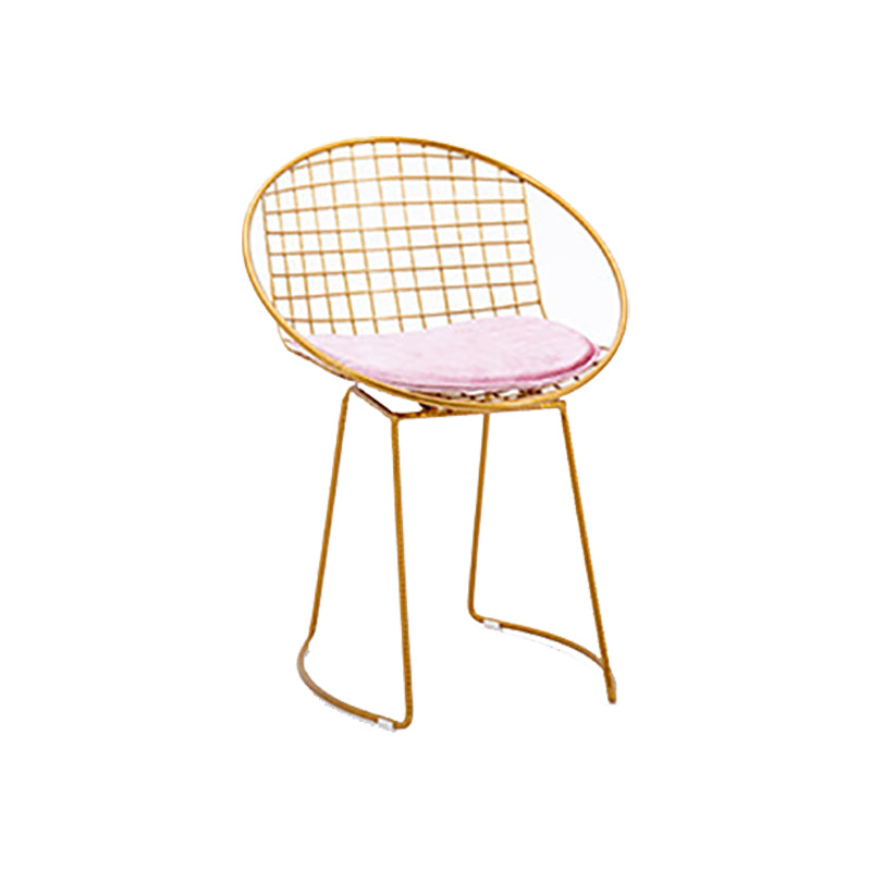 Metal Kitchen Dining Arm Chairs Glam Upholstered Dining Chairs