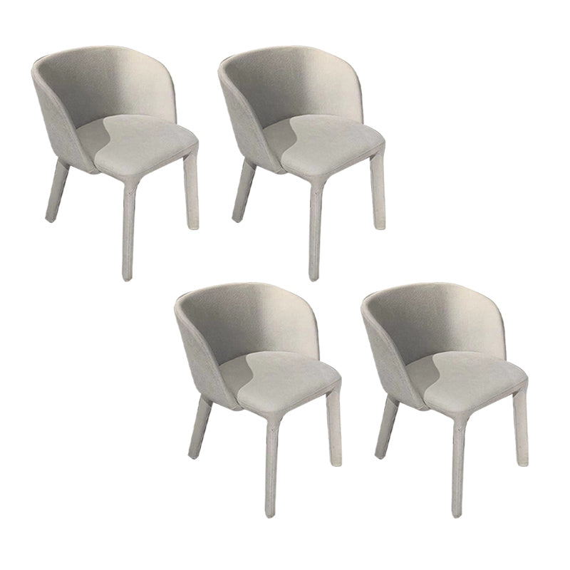 Contemporary Parsons Chairs Upholstered Dining Chairs with Metal Legs