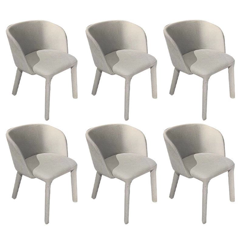 Contemporary Parsons Chairs Upholstered Dining Chairs with Metal Legs