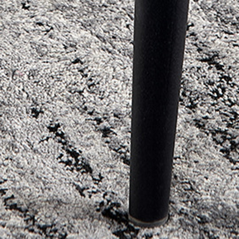 Industrial Style Faux Leather Chair Arm Side Chairs with Metal Legs