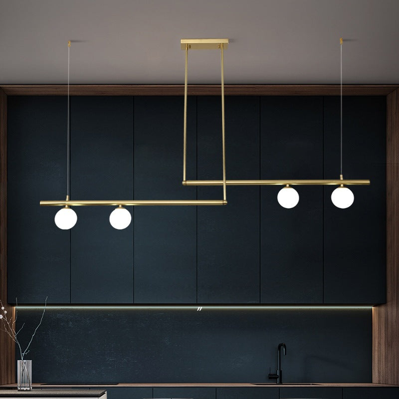 Modern Island Light Glass Hanging Lighting Fixture for Dining Room