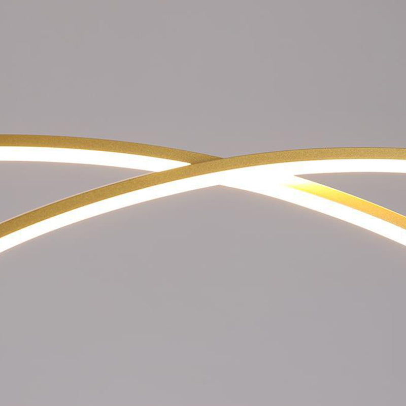 LED Kitchen Island Lighting Contemporary Golden/Black Ceiling Light for Room