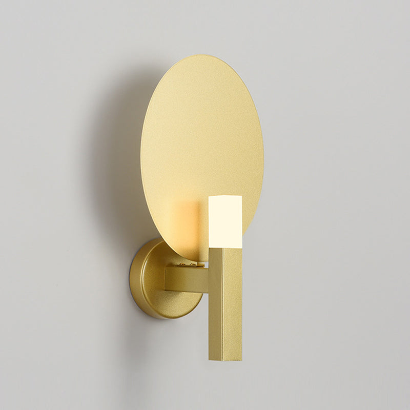 Modernism Single Wall Mounted Sconce Metallic Wall Light in Golden/Black Finish