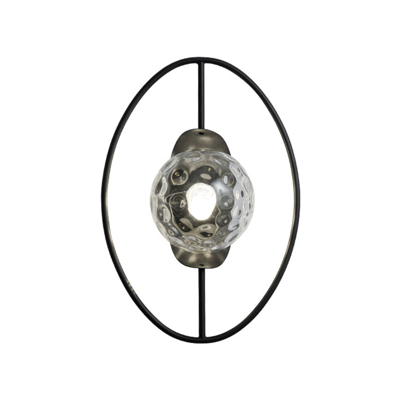 Contemporary Wall Sconce Globe Shade Wall Light Fixture for Bedroom