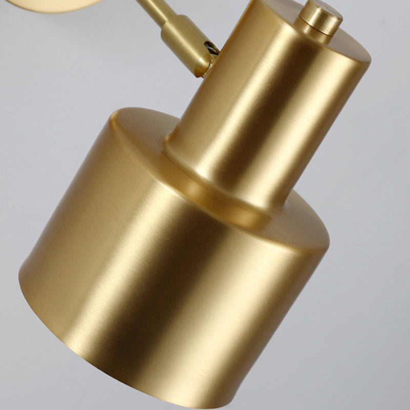Single Modernism Golden/Black Wall Mounted Sconce Shaded Wall Light for Living Room