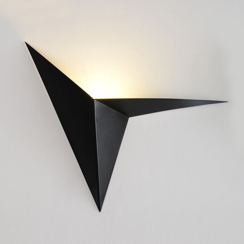 Single Modernism White/Black Wall Mounted Sconce Unique Wall Light for Foyer