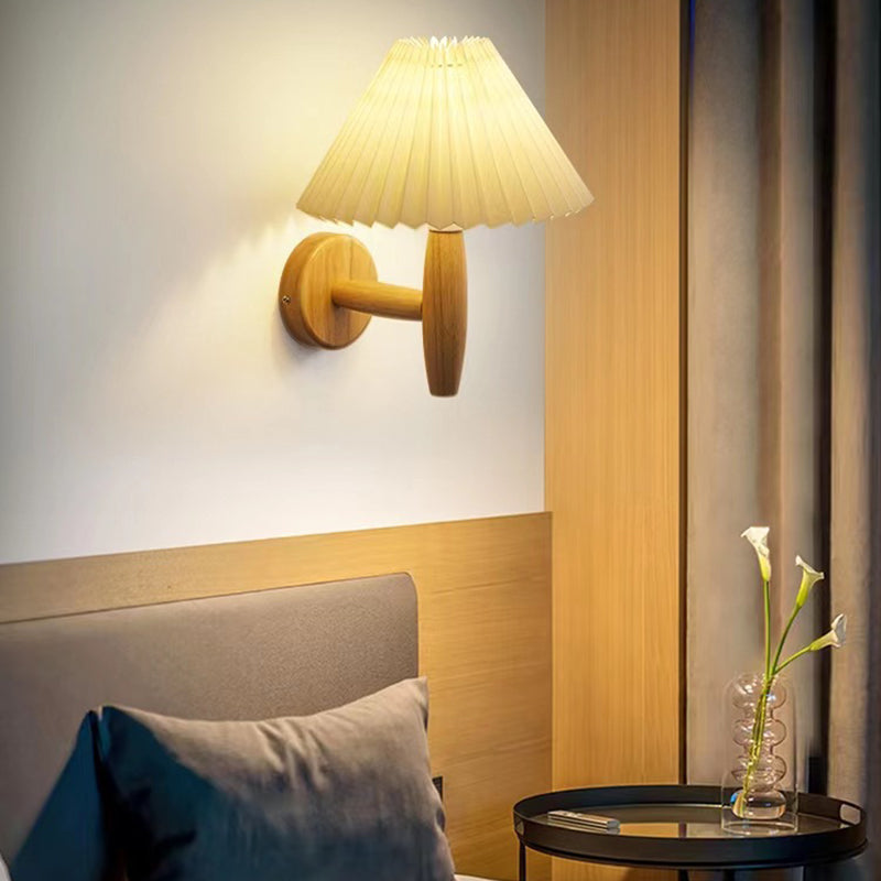 Contemporary Wall Light Wood Lighting with Shaded for Room Restaurant