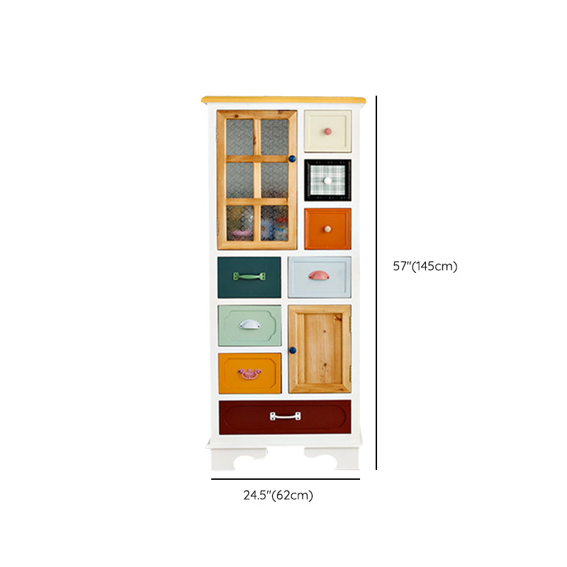 14.82-inch Width Storage Chest Nautical Dresser with 8 Drawers