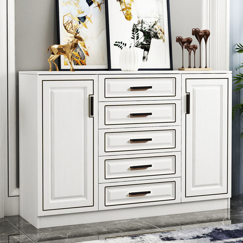 15.75" W Bachelor's Chest Wooden Home Double Dresser Without Mirror